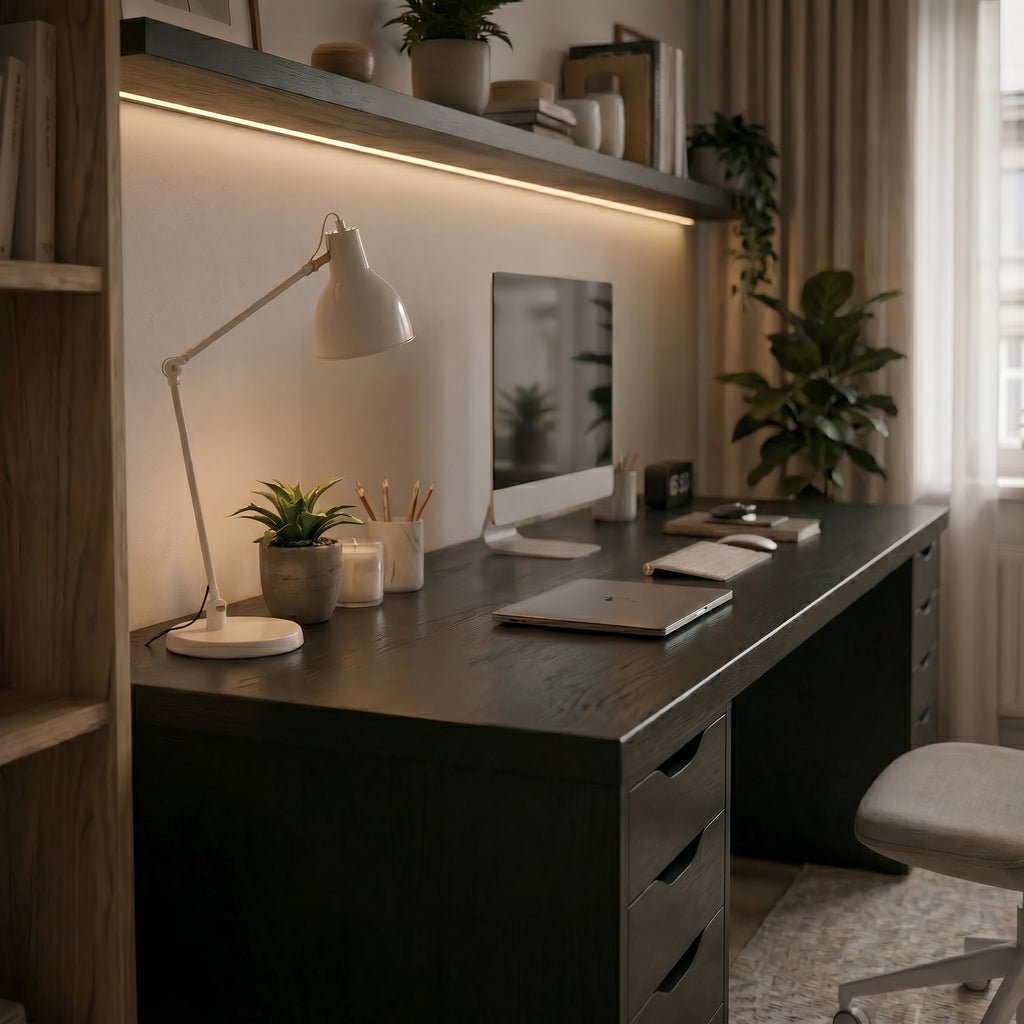 Signature Dual-Vault Desk –  Executive Span