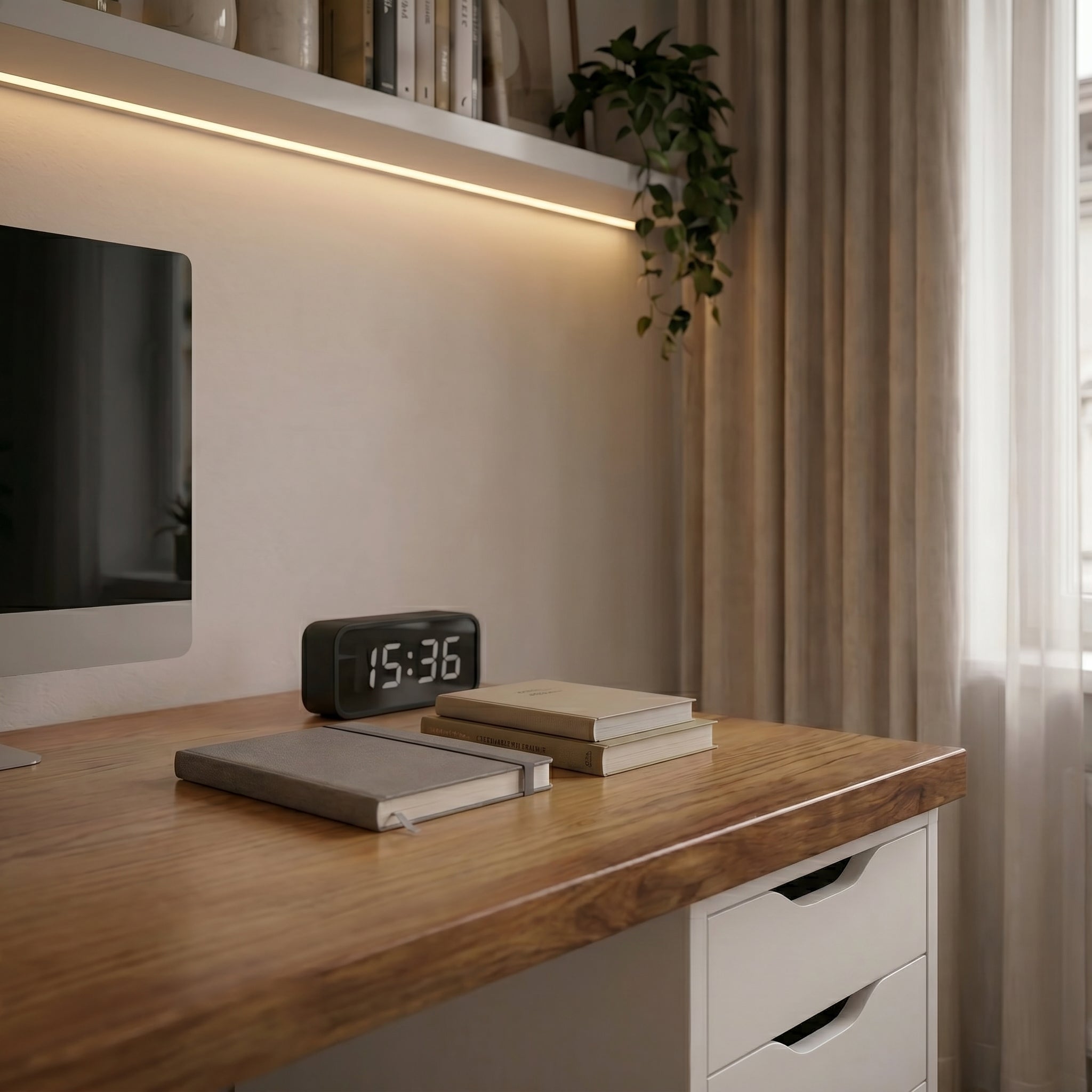 Signature Dual-Vault Desk –  Executive Span
