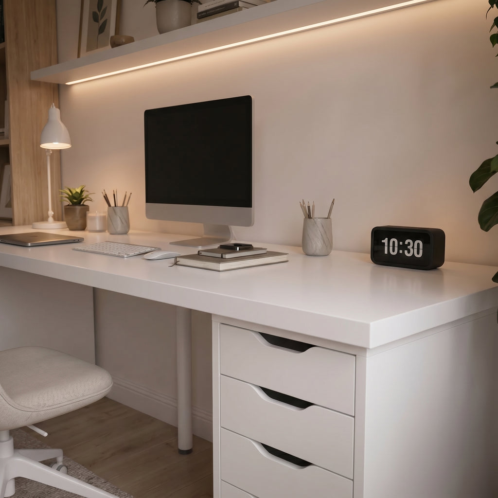 Signature Dual-Vault Desk –  Executive Span