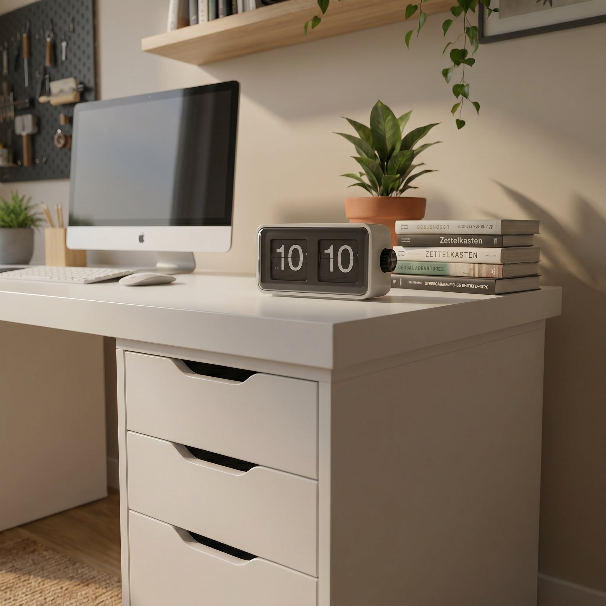 Signature Dual-Vault Desk – Professional MDF Workspace