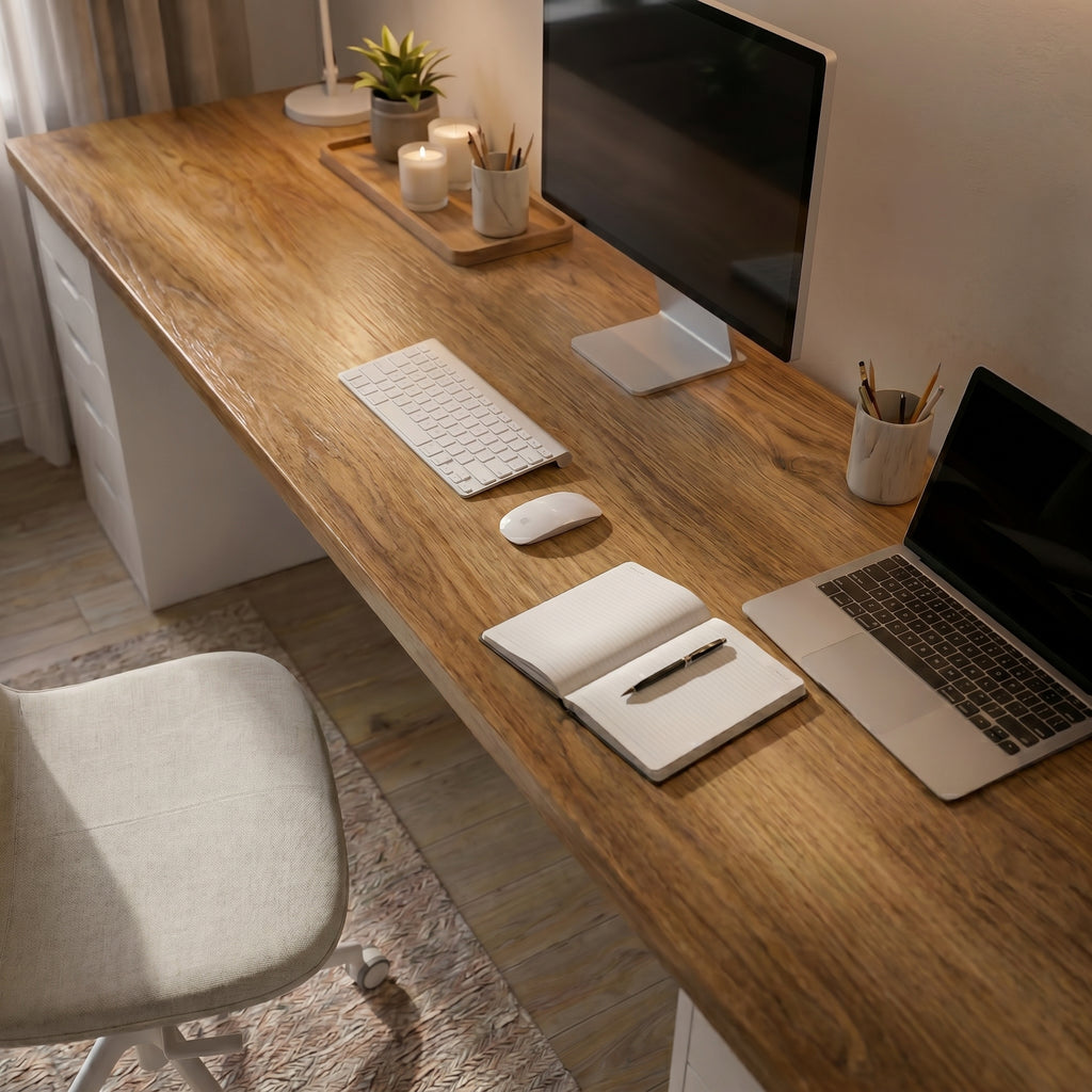 Signature Dual-Vault Desk –  Executive Span