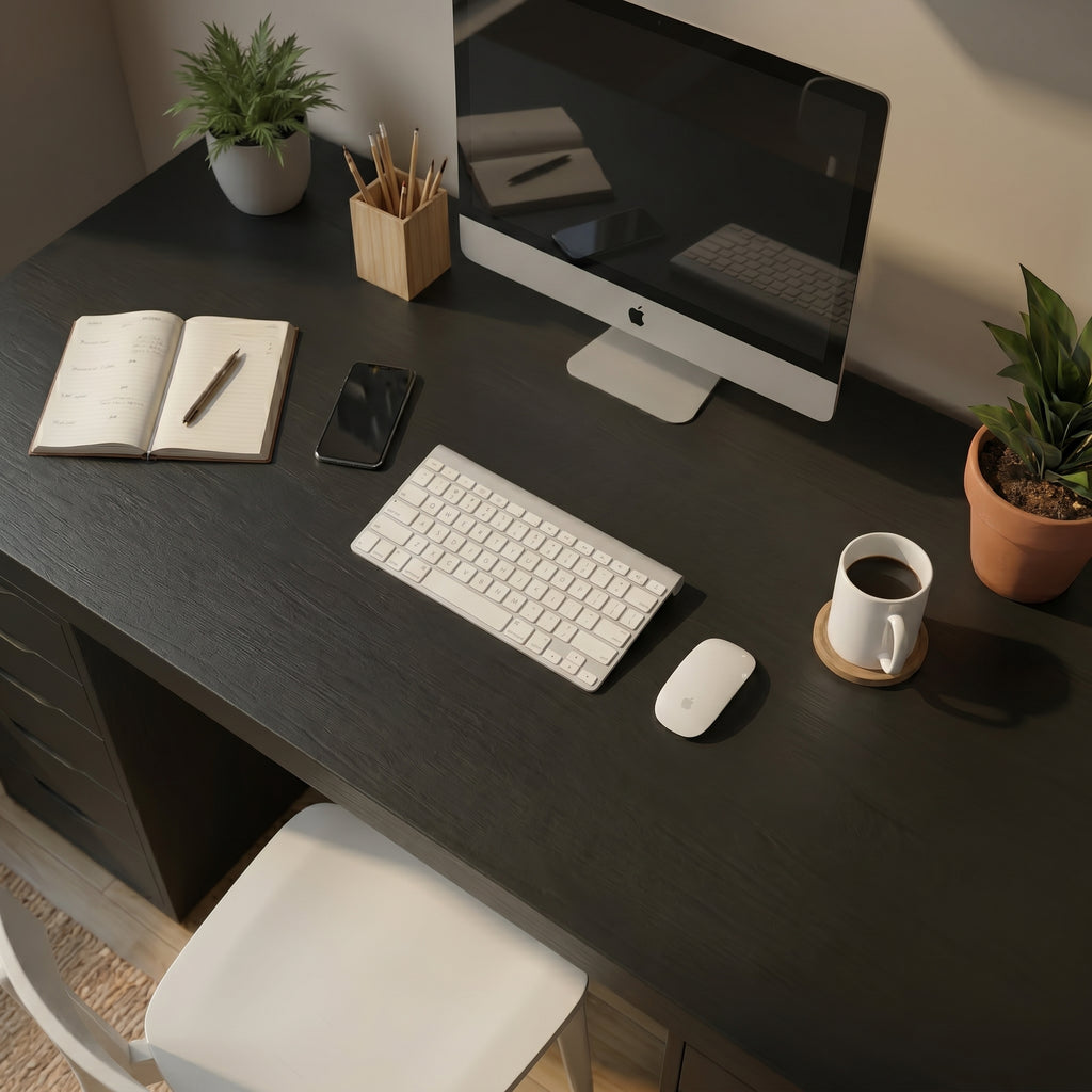Signature Dual-Vault Desk – Professional MDF Workspace