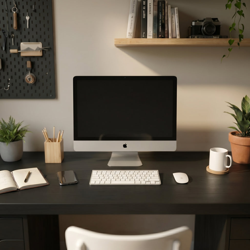 Signature Dual-Vault Desk – Professional MDF Workspace