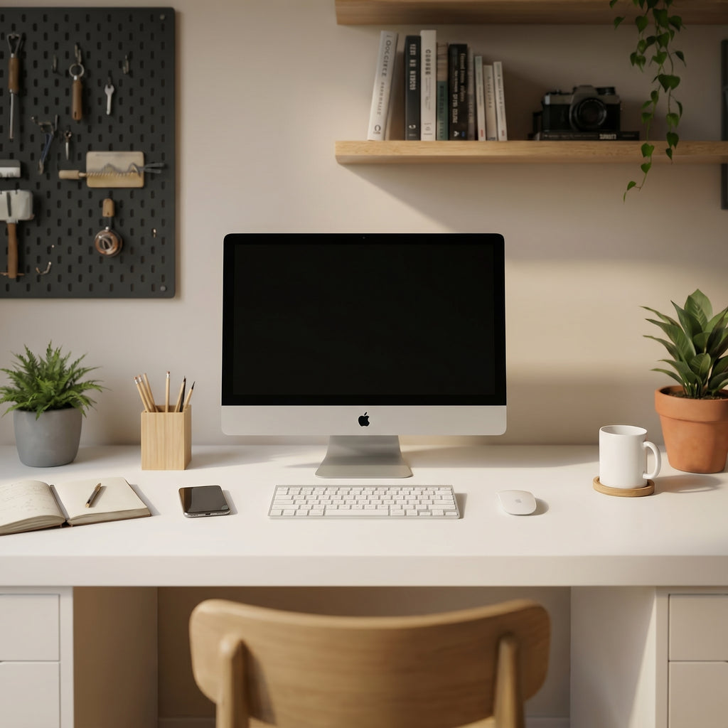 Signature Dual-Vault Desk – Professional MDF Workspace
