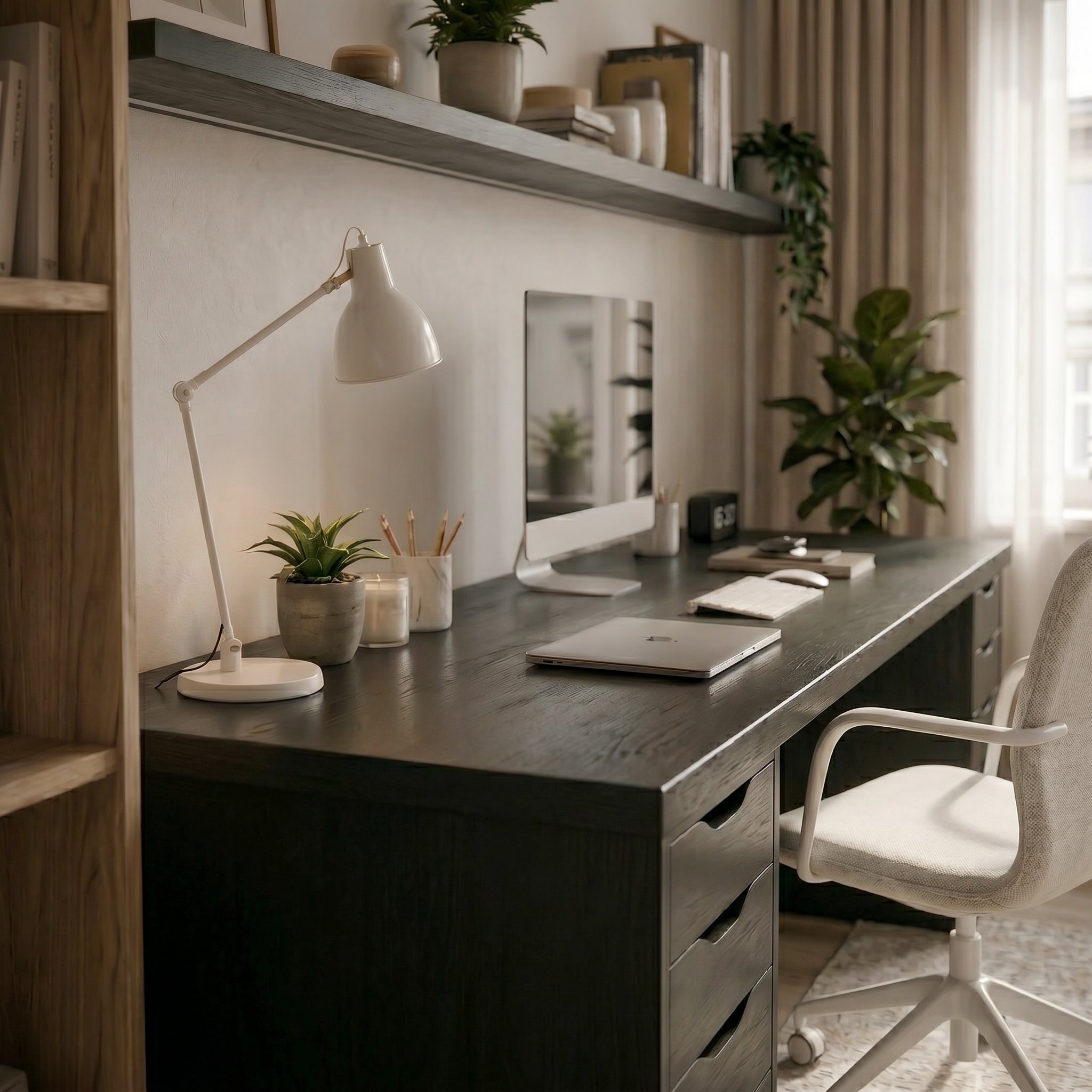 Signature Dual-Vault Desk –  Executive Span