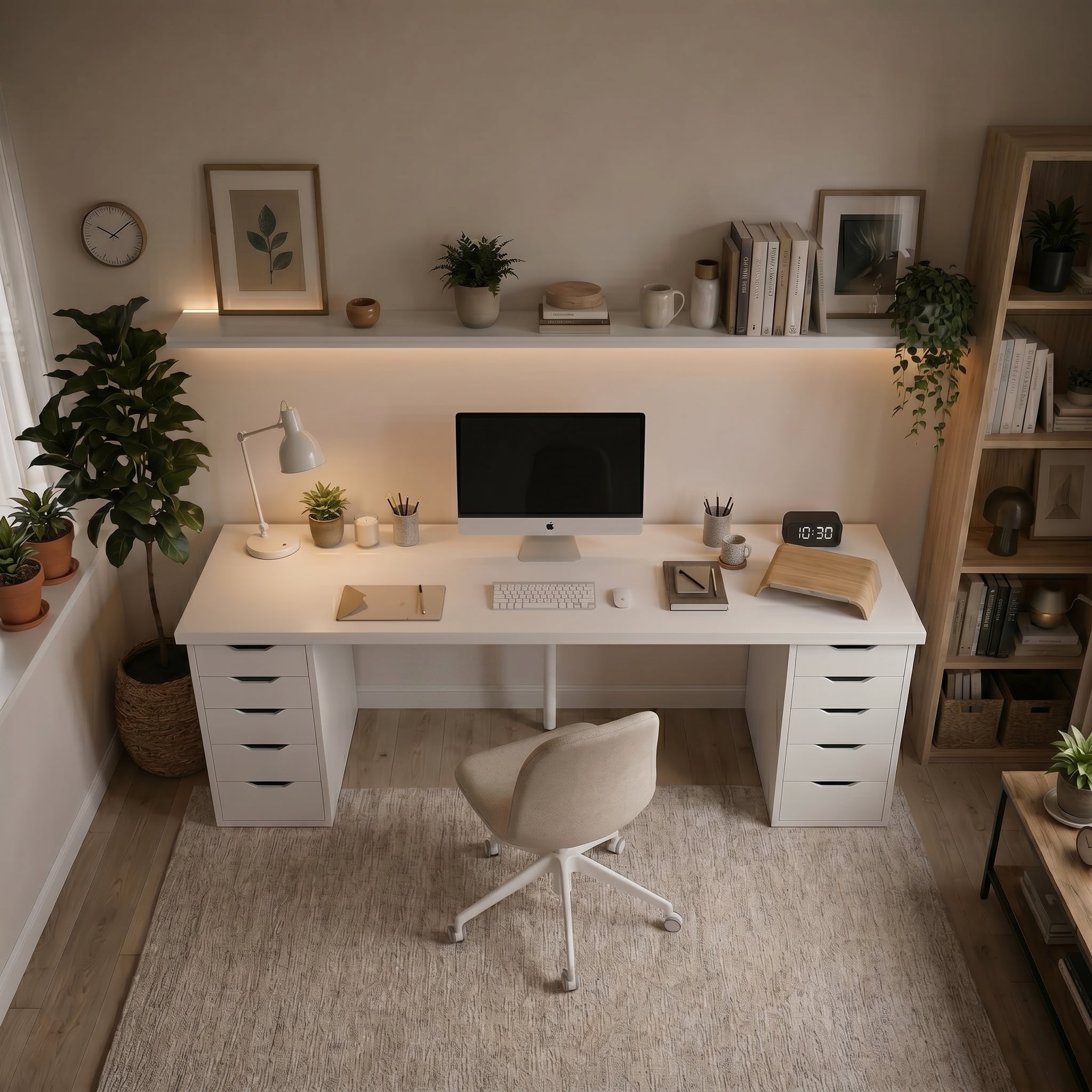 Signature Dual-Vault Desk –  Executive Span