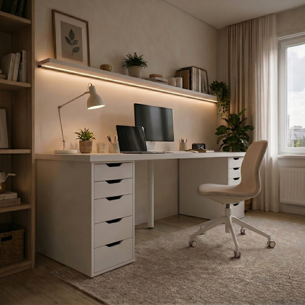 Signature Dual-Vault Desk –  Executive Span