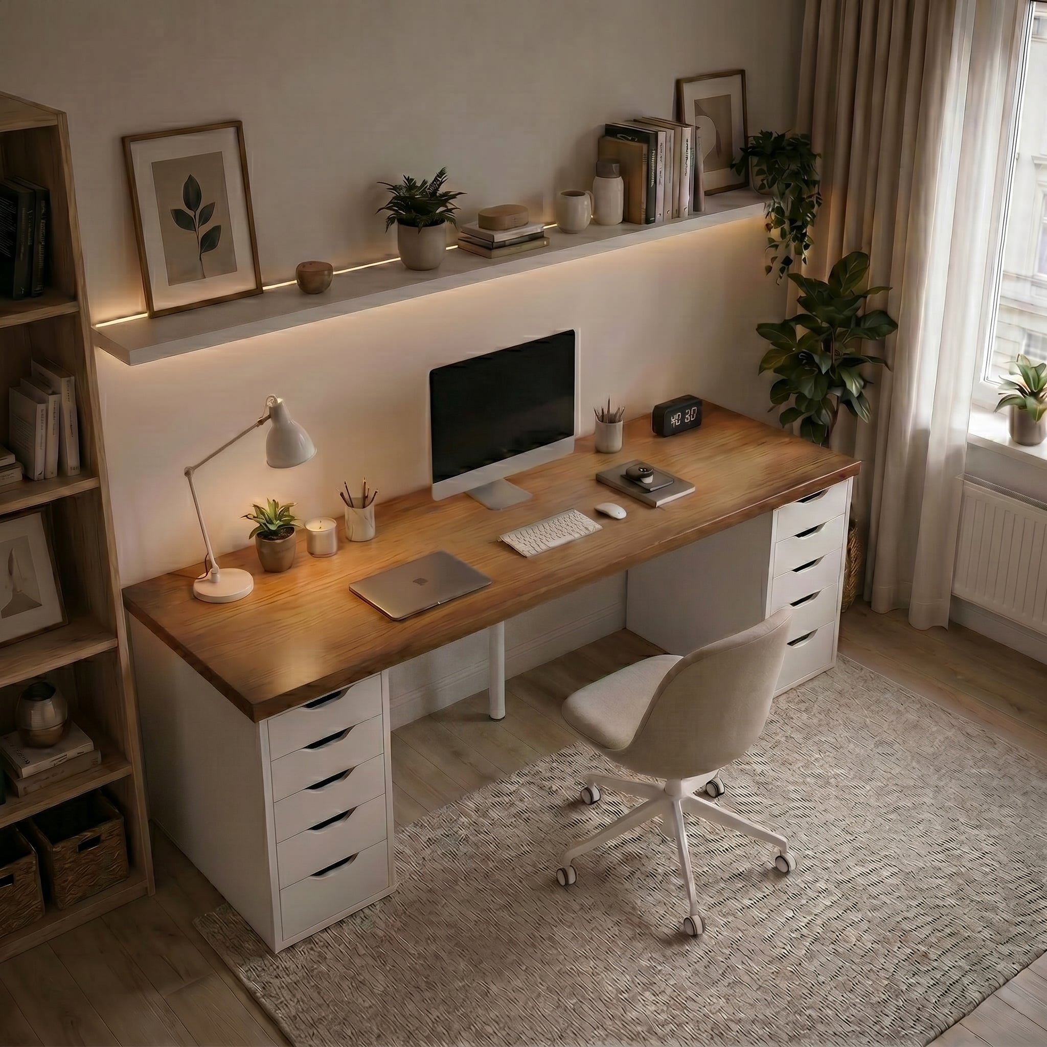 Signature Dual-Vault Desk –  Executive Span