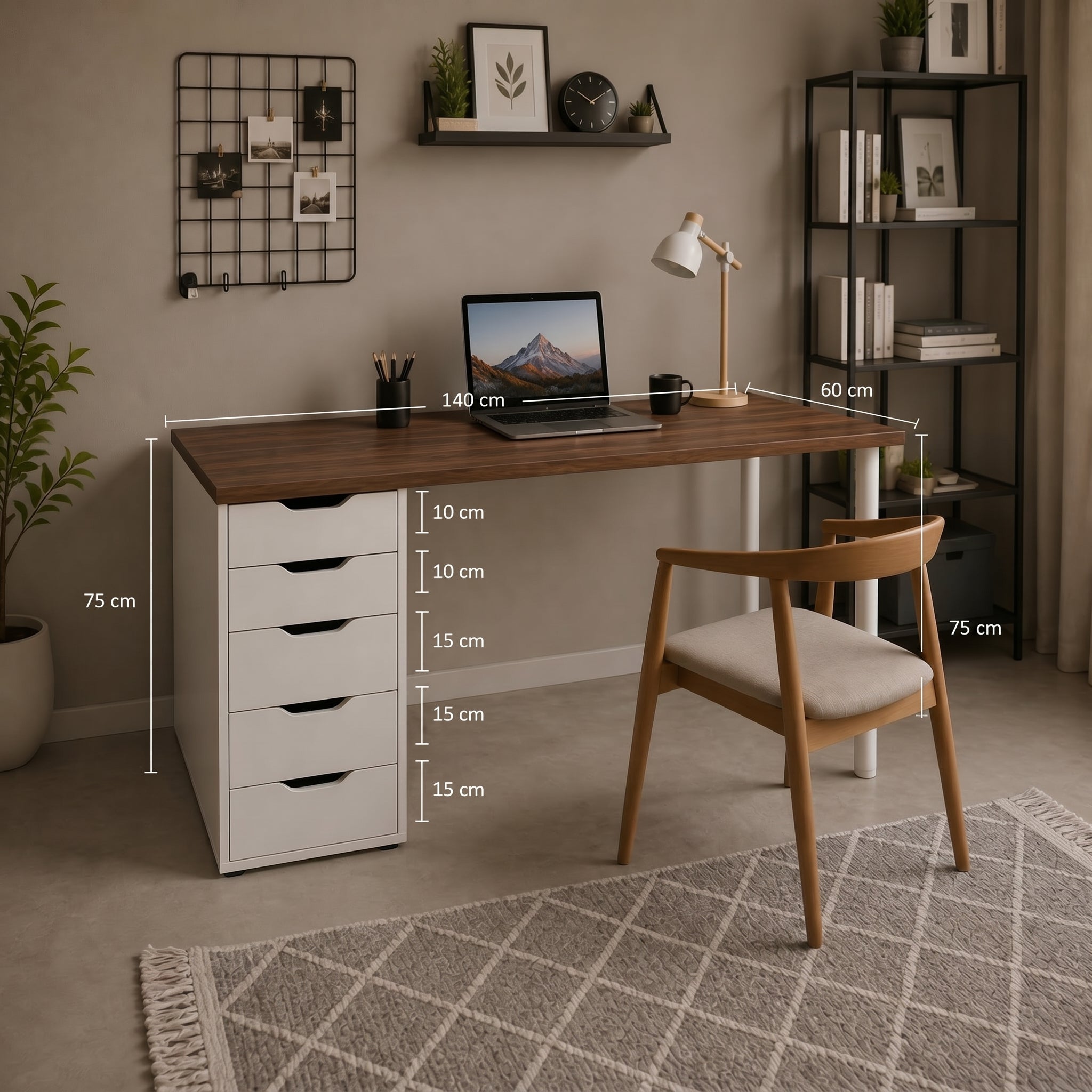 Signature Single-Vault Desk – Compact Edition