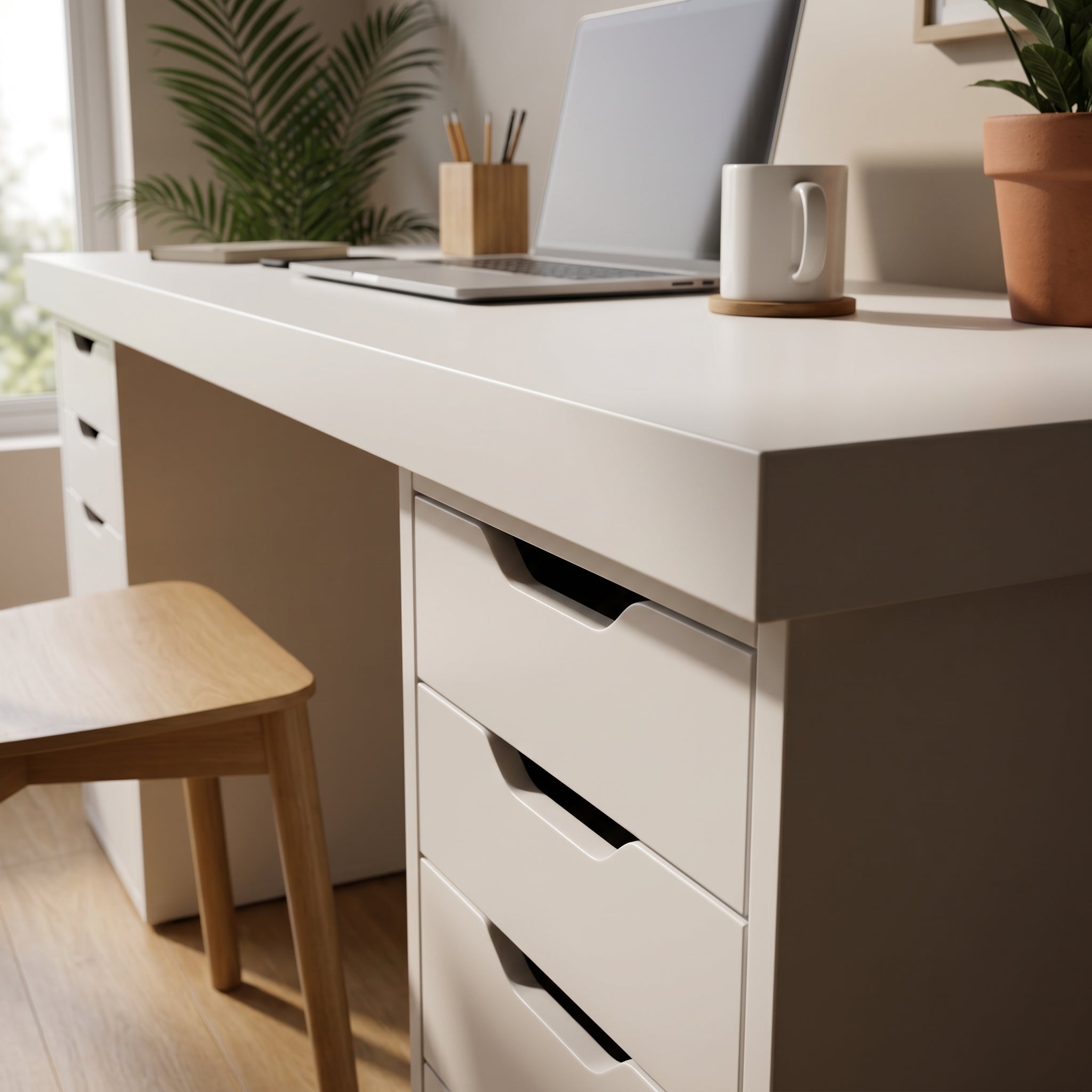 Signature Dual-Vault Desk – Professional MDF Workspace