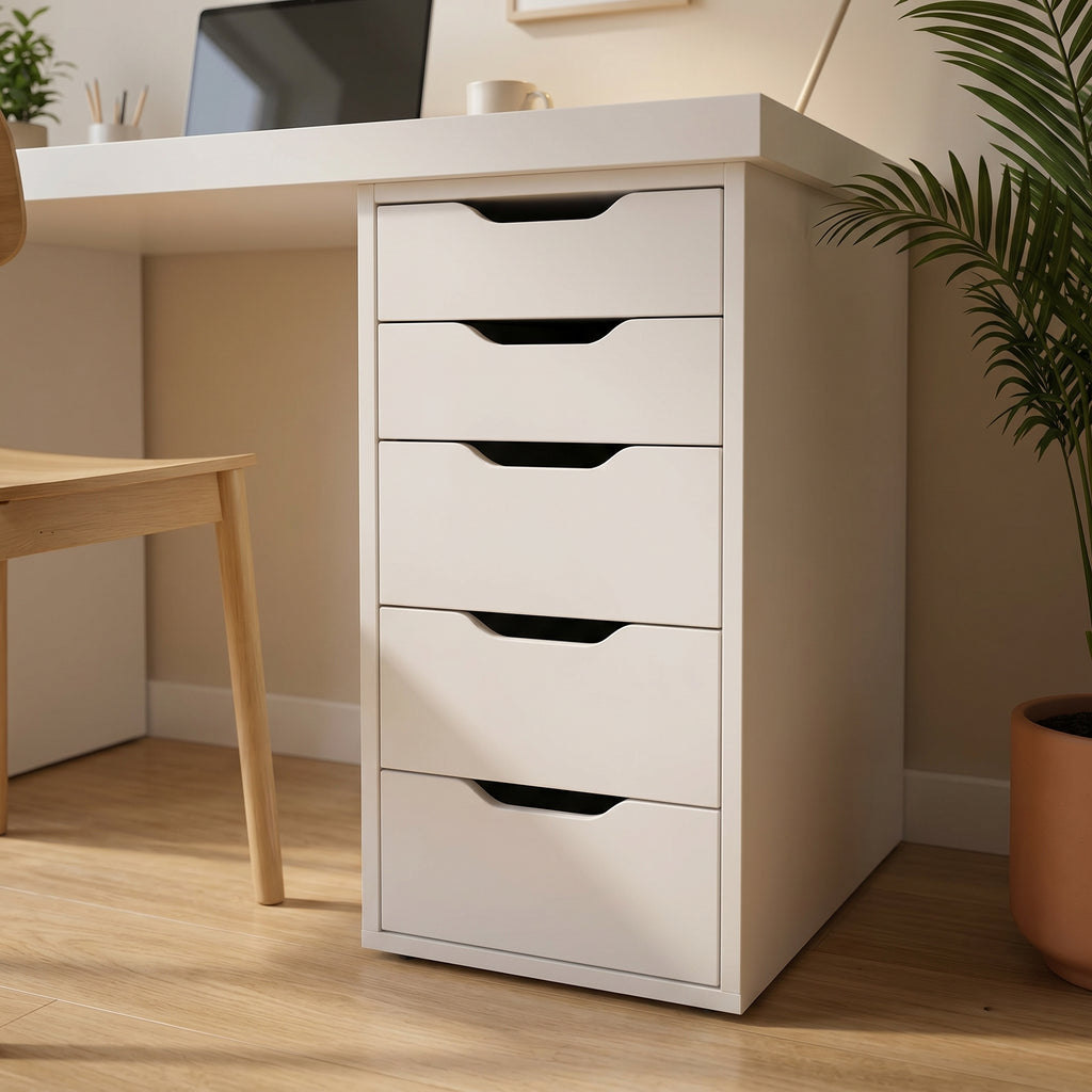 Signature Dual-Vault Desk – Professional MDF Workspace