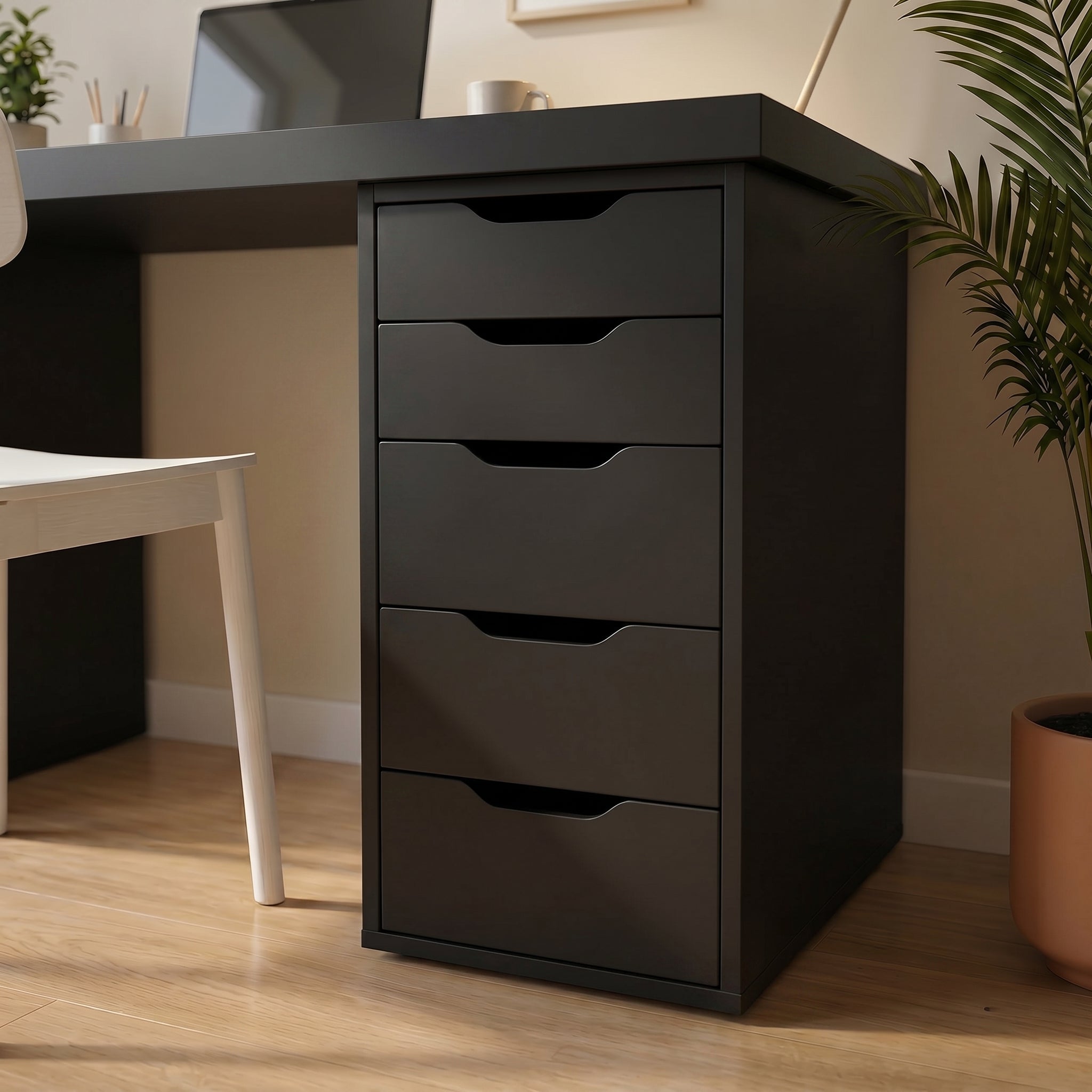 Signature Dual-Vault Desk – Professional MDF Workspace
