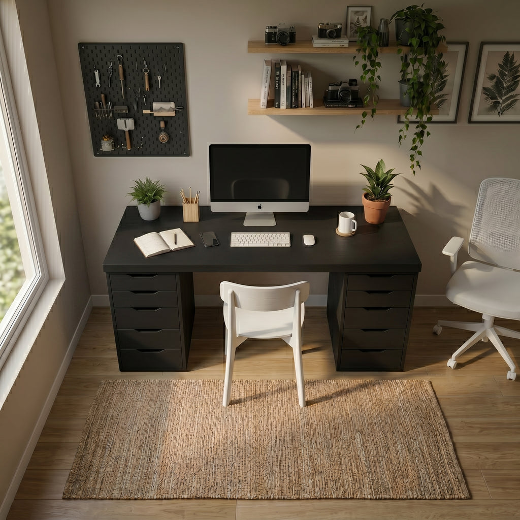 Signature Dual-Vault Desk – Professional MDF Workspace
