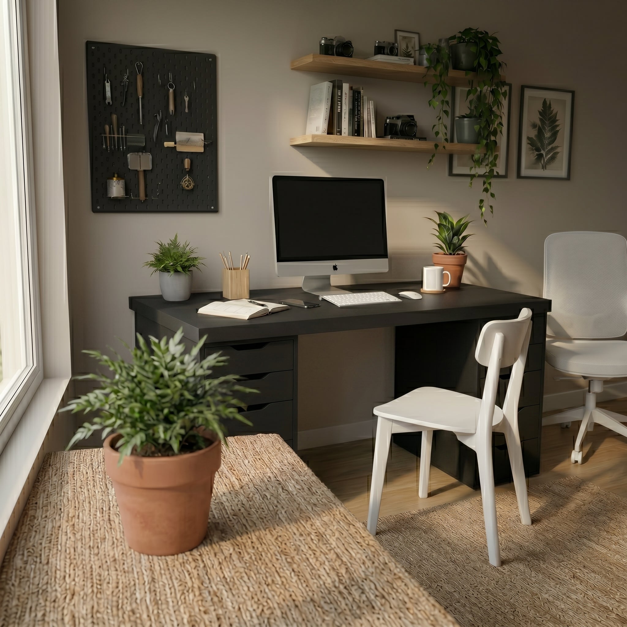 Signature Dual-Vault Desk – Professional MDF Workspace
