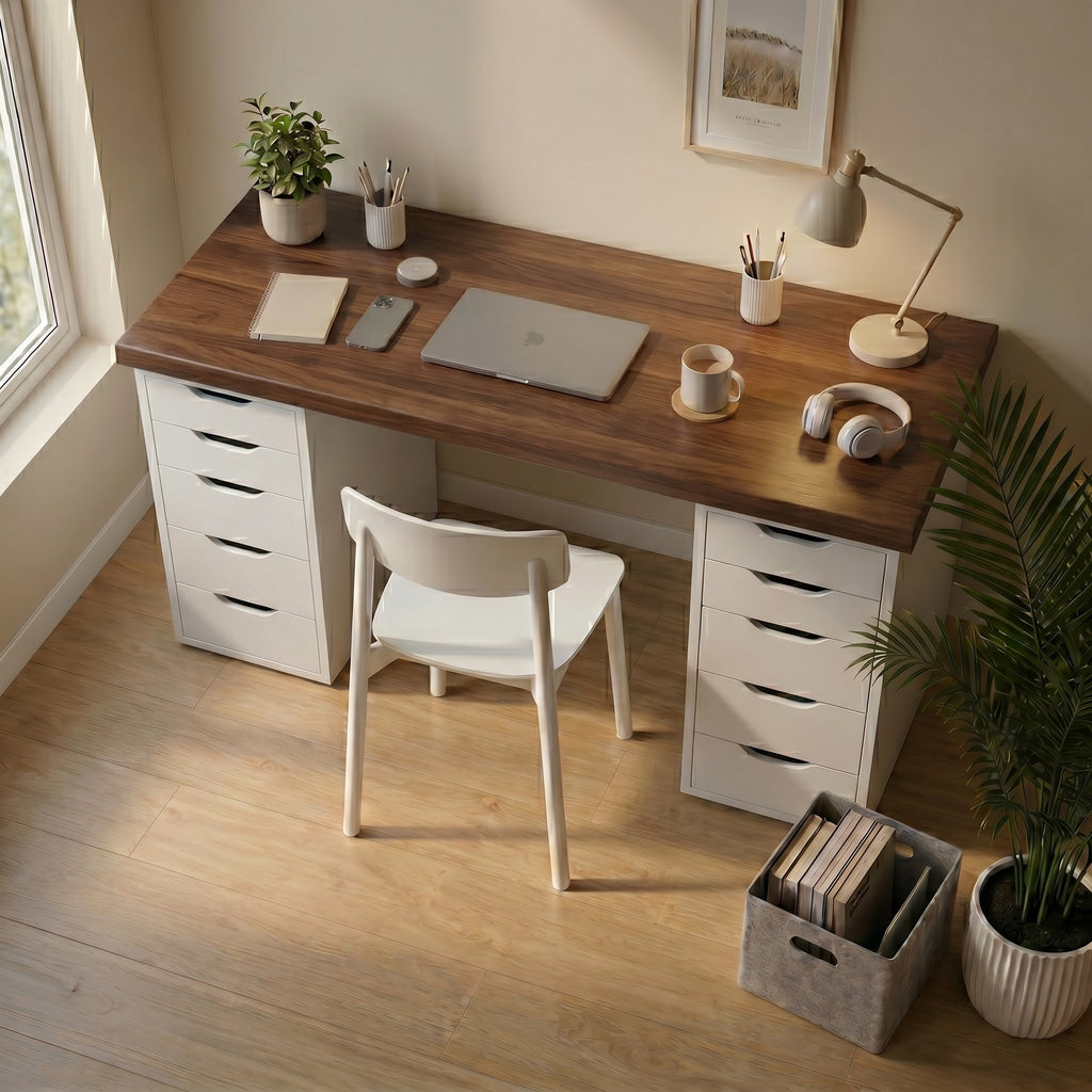 Signature Dual-Vault Desk – Professional MDF Workspace